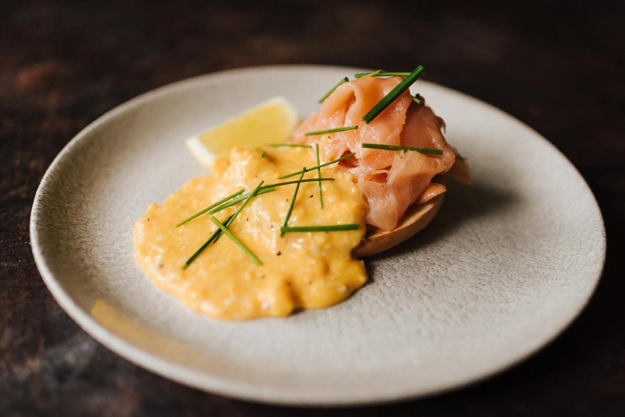 The Woodman Inn Huddersfield Exterior photo Scrambled egg with salmon